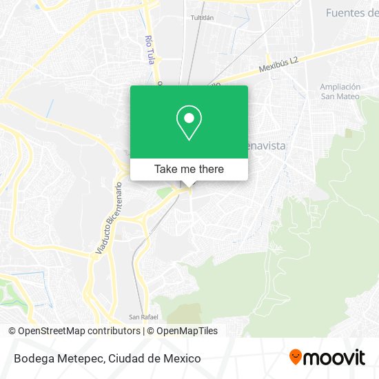 Bodega Metepec map