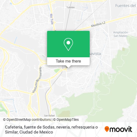 Cafetería, fuente de Sodas, neveria, refresqueria o Similar map