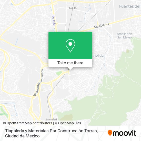 Mapa de Tlapalería y Materiales Par Construcción Torres