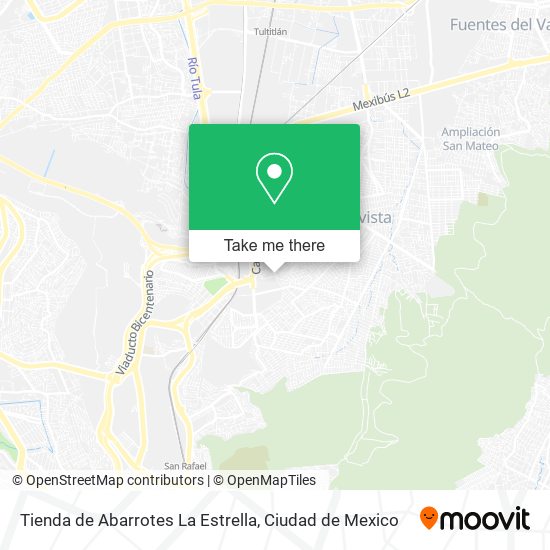 Mapa de Tienda de Abarrotes La Estrella