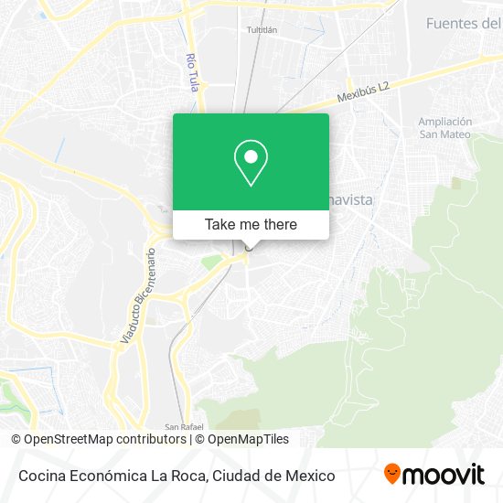 Mapa de Cocina Económica La Roca