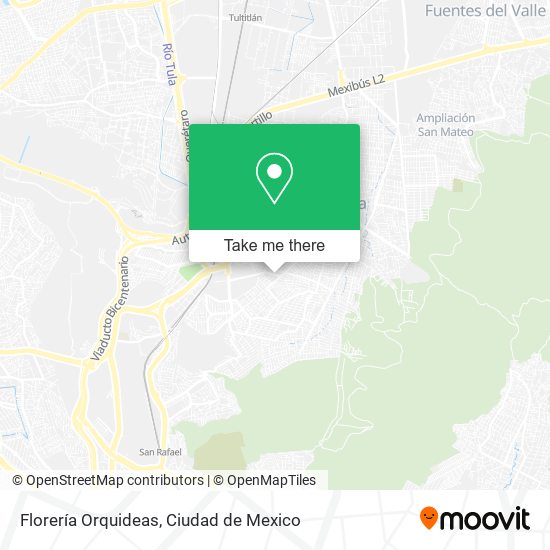 Mapa de Florería Orquideas