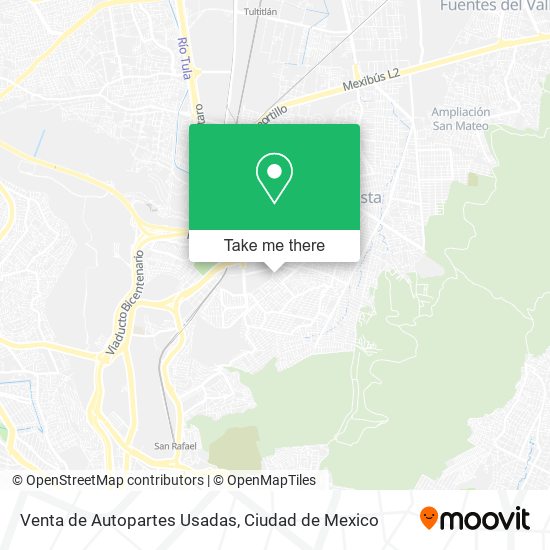 Venta de Autopartes Usadas map