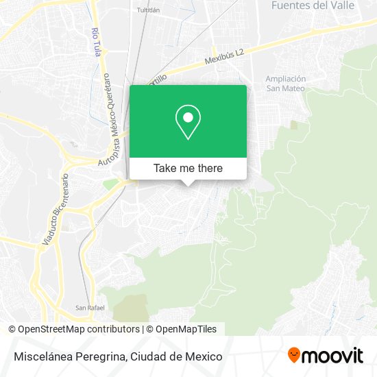 Mapa de Miscelánea Peregrina
