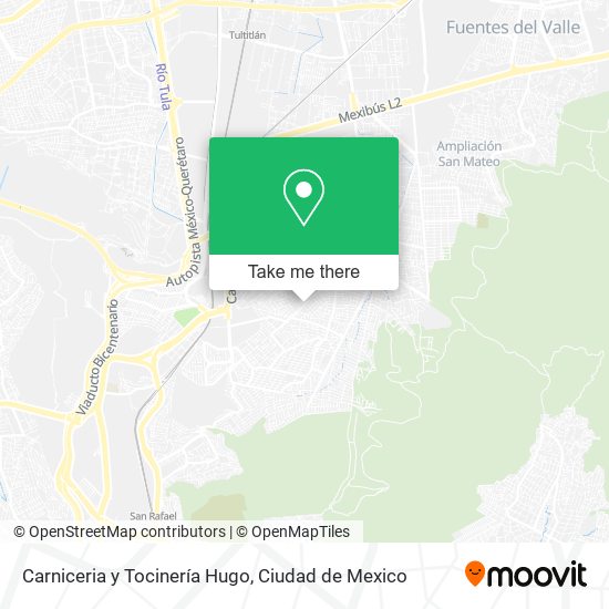 Mapa de Carniceria y Tocinería Hugo