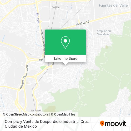 Mapa de Compra y Venta de Desperdicio Industrial Cruz