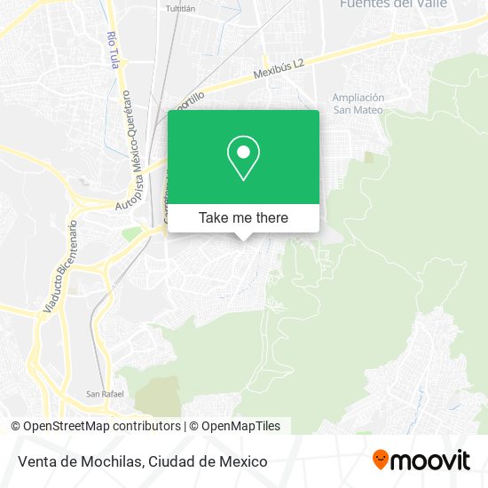 Venta de Mochilas map