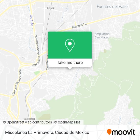 Miscelánea La Primavera map