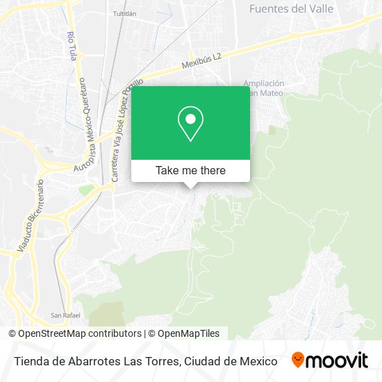 Tienda de Abarrotes Las Torres map