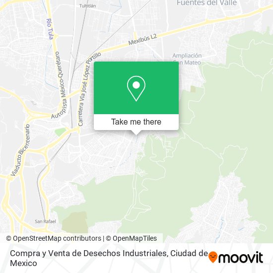 Mapa de Compra y Venta de Desechos Industriales