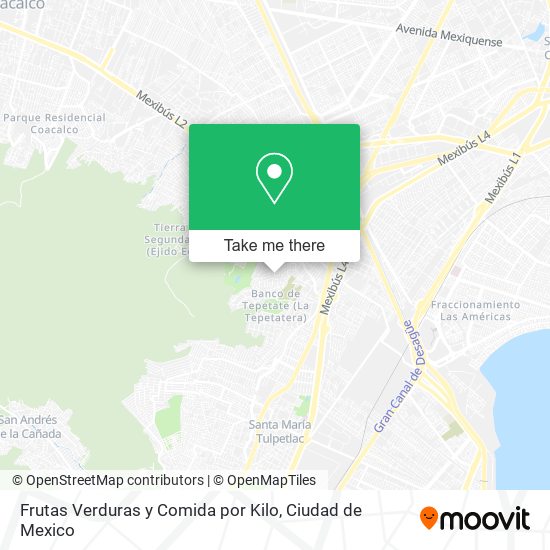 Mapa de Frutas Verduras y Comida por Kilo