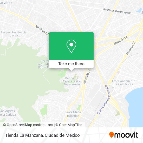 Mapa de Tienda La Manzana