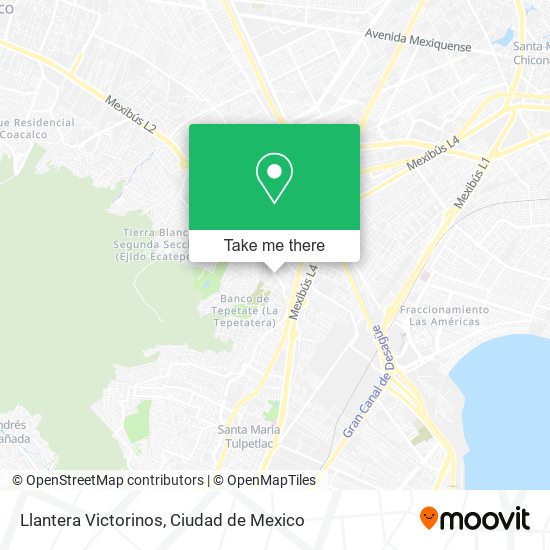 Mapa de Llantera Victorinos