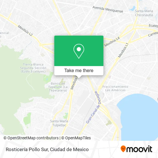 Rosticería Pollo Sur map