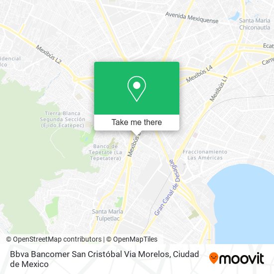 Bbva Bancomer San Cristóbal Via Morelos map