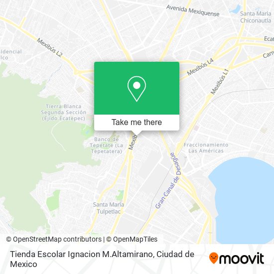 Tienda Escolar Ignacion M.Altamirano map