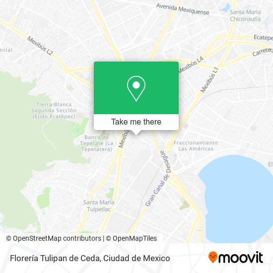 Mapa de Florería Tulipan de Ceda
