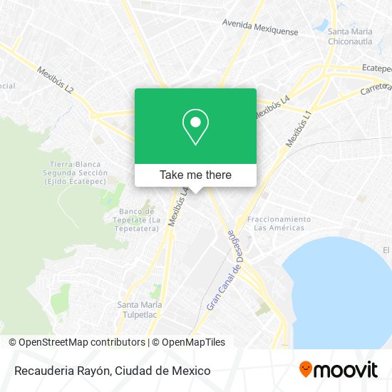 Recauderia Rayón map