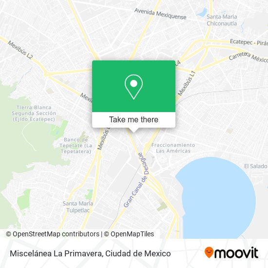 Miscelánea La Primavera map