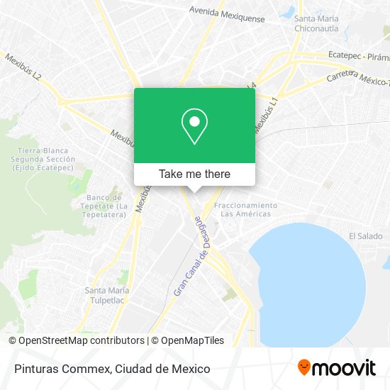 Pinturas Commex map