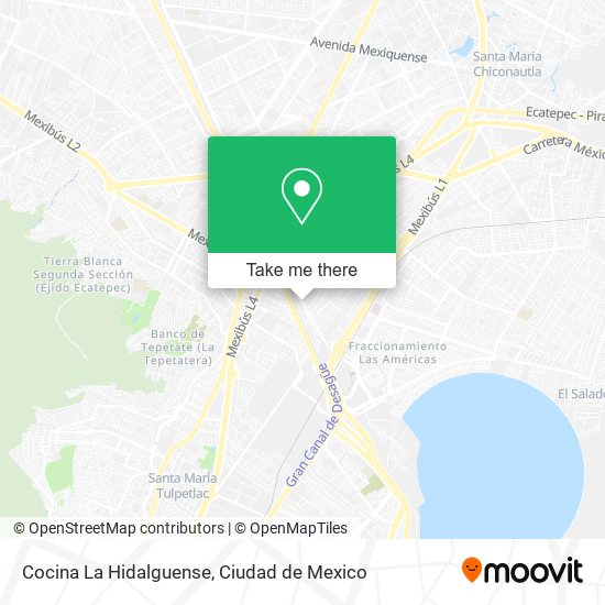 Cocina La Hidalguense map