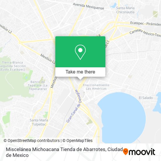 Mapa de Miscelánea Michoacana Tienda de Abarrotes