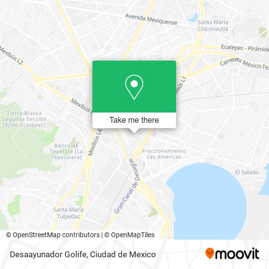 Desaayunador Golife map