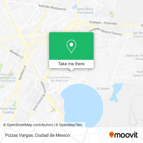 Pizzas Vargas map