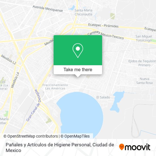 Mapa de Pañales y Artículos de Higiene Personal