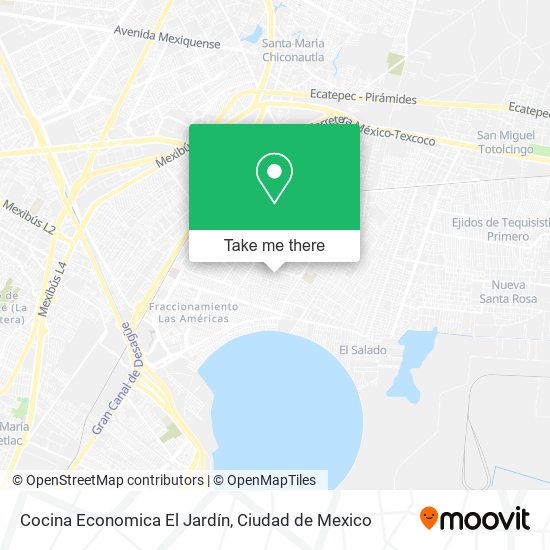Mapa de Cocina Economica El Jardín