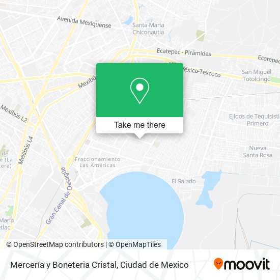 Mapa de Mercería y Boneteria Cristal