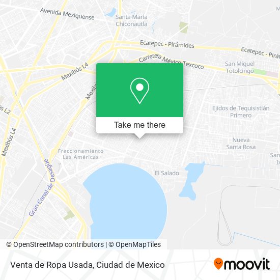 Venta de Ropa Usada map