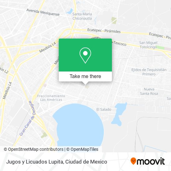 Mapa de Jugos y Licuados Lupita