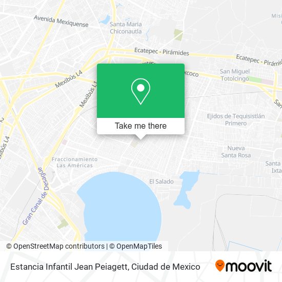 Mapa de Estancia Infantil Jean Peiagett