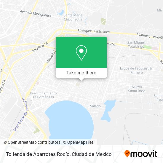 To Ienda de Abarrotes Rocío map