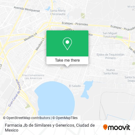 Farmacia Jb de Similares y Genericos map