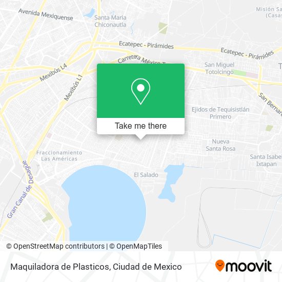 Maquiladora de Plasticos map