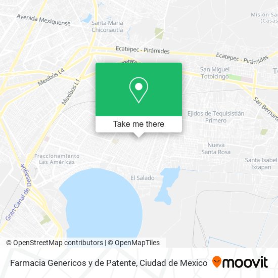 Farmacia Genericos y de Patente map