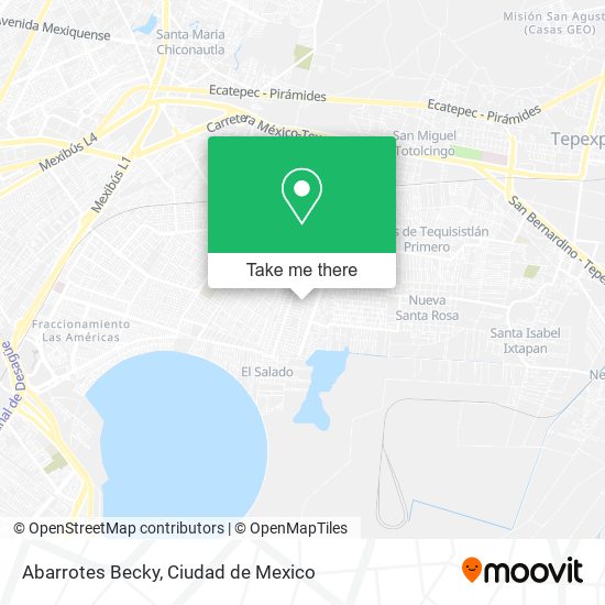 Abarrotes Becky map