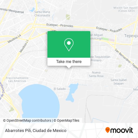 Abarrotes Pili map