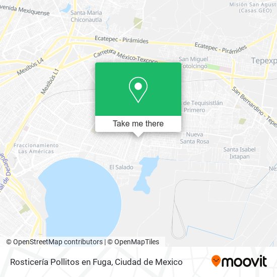 Mapa de Rosticería Pollitos en Fuga