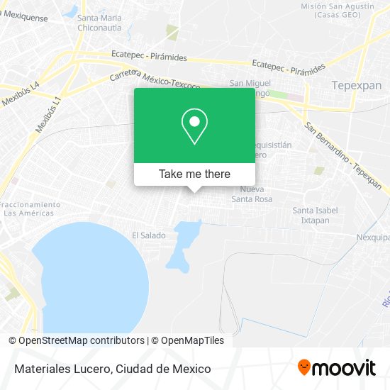 Materiales Lucero map
