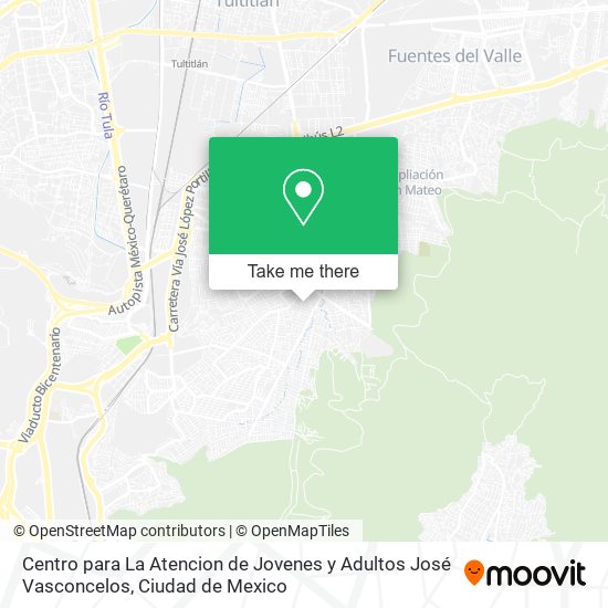 Centro para La Atencion de Jovenes y Adultos José Vasconcelos map