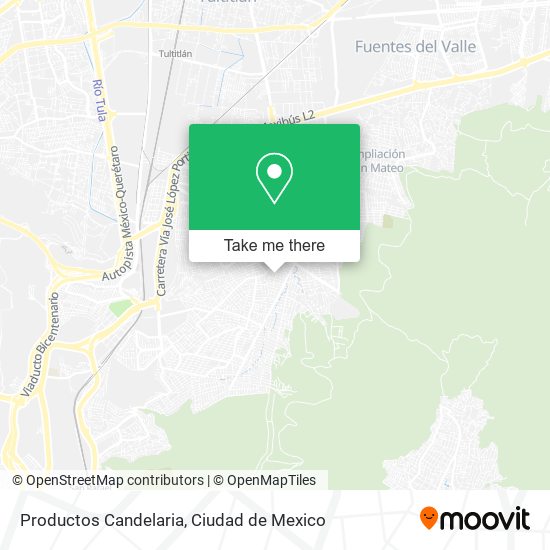 Productos Candelaria map