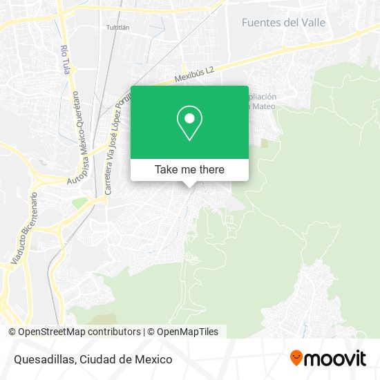 Quesadillas map