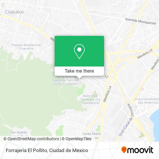 Mapa de Forrajeria El Pollito
