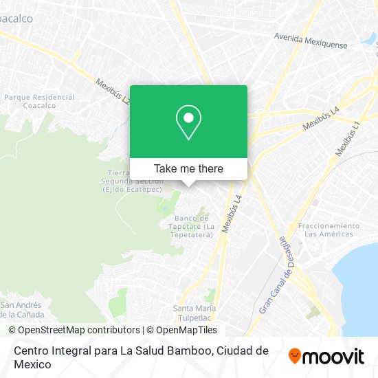 Centro Integral para La Salud Bamboo map