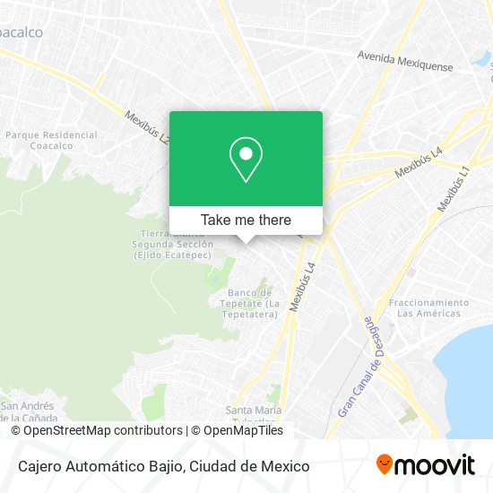 Mapa de Cajero Automático Bajio