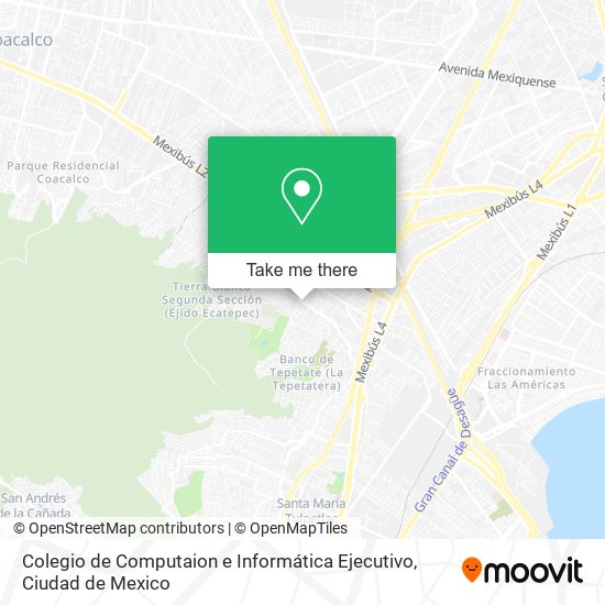 Colegio de Computaion e Informática Ejecutivo map