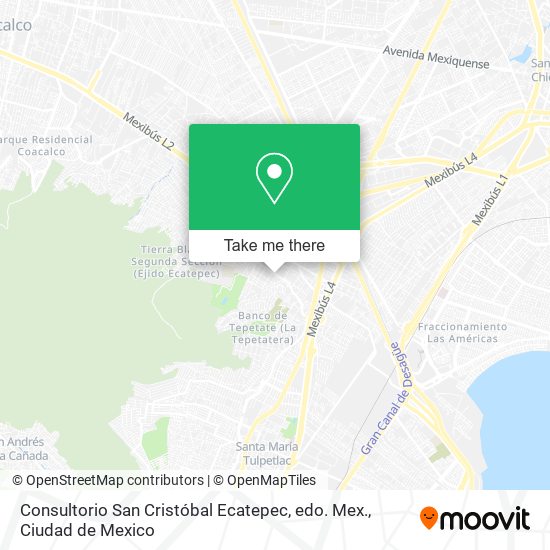 Consultorio San Cristóbal Ecatepec, edo. Mex. map